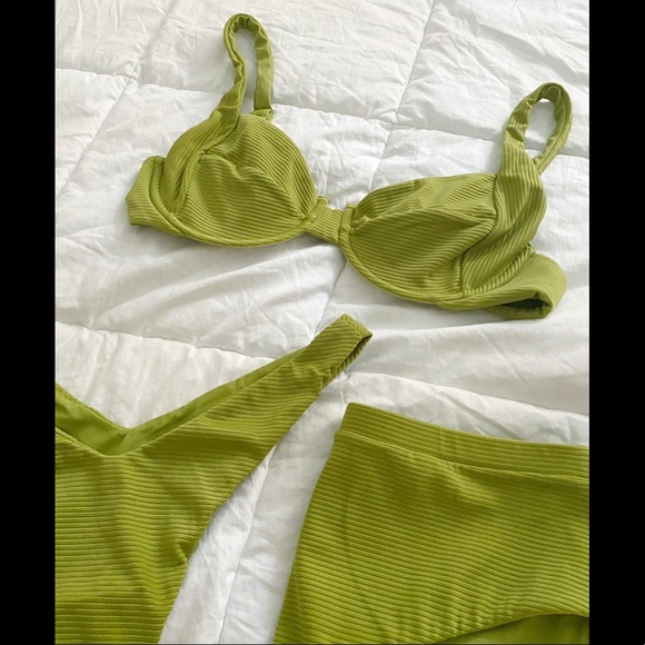 TJ SWIM Estelle pear bikini set top + bottoms XL - Picture 4 of 10